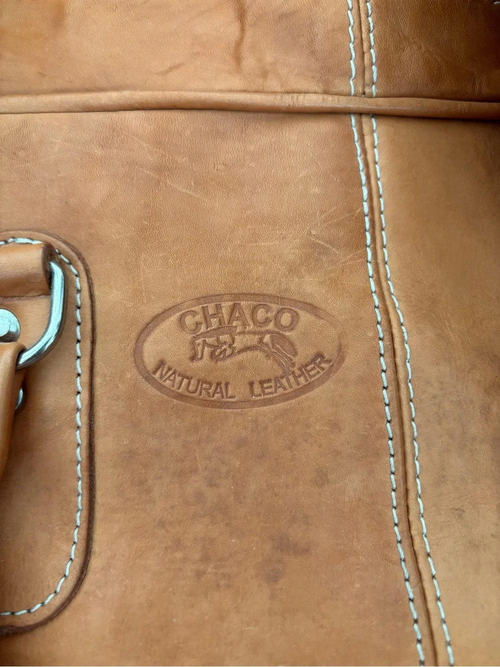 Chaco Brown Leather Duffel Bag